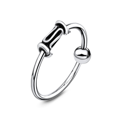 Antique Style Silver Nose Ring NSKR-58